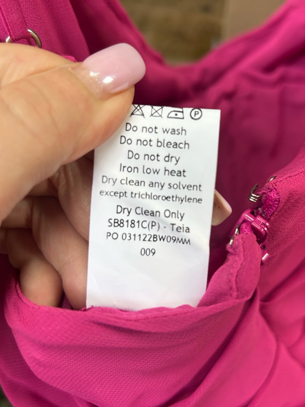 House of CB Teia midi dress is crafted from hot pink satin - Picture 8 of 10